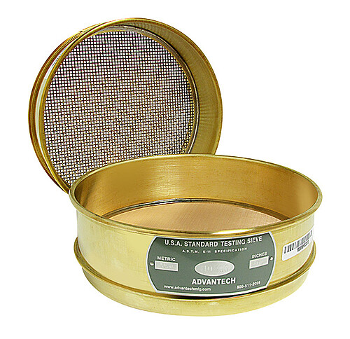 Sieve, 8" dia. 4" BF/SS FH